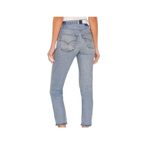 NWT RE/DONE Levi's Indigo High RIse Crop -- 25   MSRP $395 - Picture 5 of 5